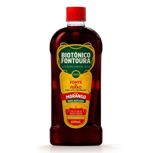 Biotônico Fontoura Morango Frasco 400ml