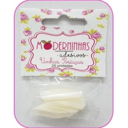 Unhas Postiças Moderninhas Tradicional 24 Unidades