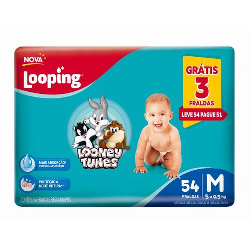 Fralda Baby Looney Tunes Hiper M