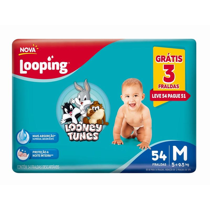 Fralda-Baby-Looney-Tunes-Hiper-M