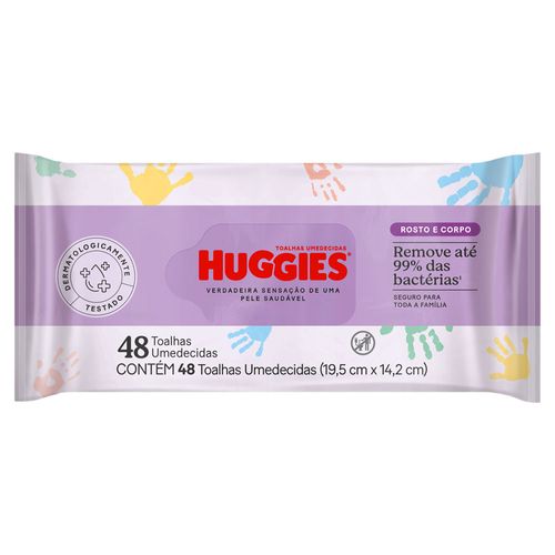 Toalhinhas Umedecidas Huggies One Done 48 Unidades