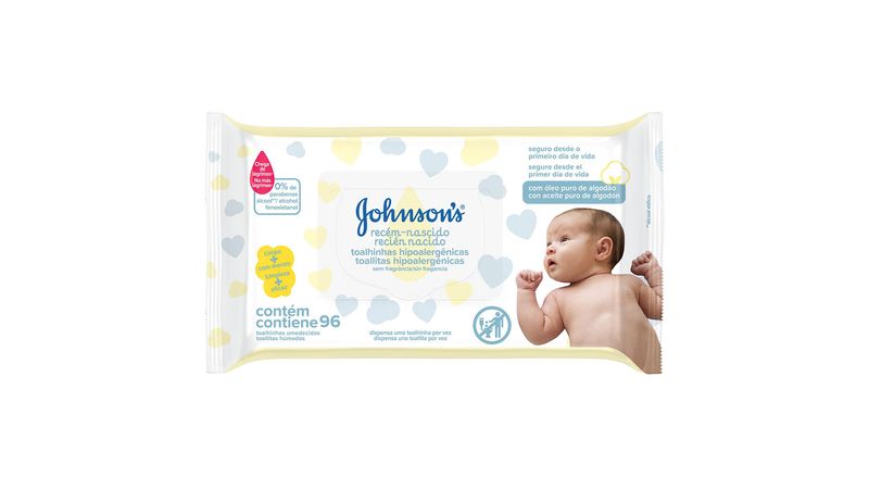 Toalhinhas-Umedecidas-Johnsons-Baby-Recém-Nascido-sem-Fragrância-96-Unidades