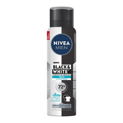 Desodorante Nivea Aerossol Masculino Black White Fresh 150ml