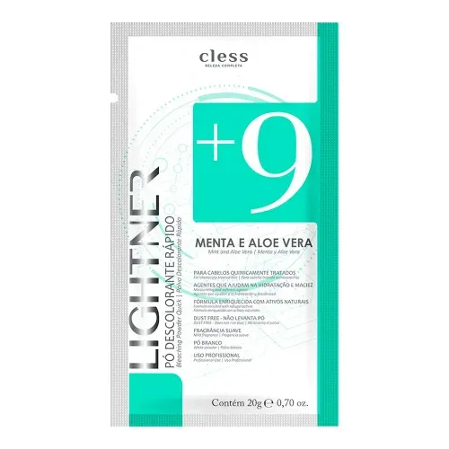 Pó Descolorante Lightner Powder Free Menta e Aloe Vera 20g