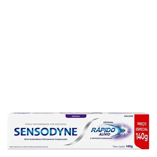 Creme Dental Sensodyne Rápido Alívio para Dentes Sensíveis 140g
