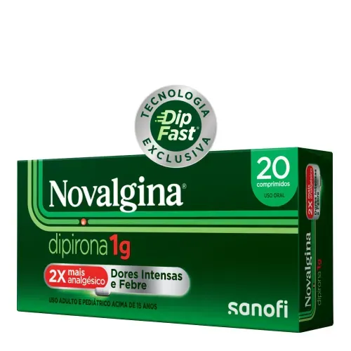 Novalgina 1G 20 Comprimidos Dipirona