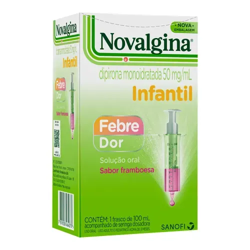 Novalgina 50mg/ml Solução Oral Frasco 100ml + Seringa Dosadora
