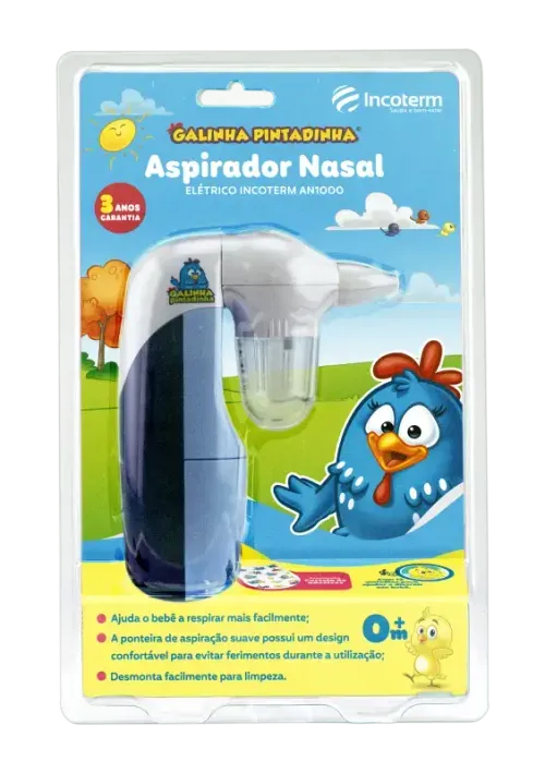 Aspirador Nasal Elétrico Incoterm Galinha Pintadinha Na1000