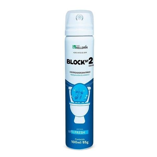 Bloqueador de Odor Sanitário Kelldrin Block N2 Fresh Aerossol 100ml