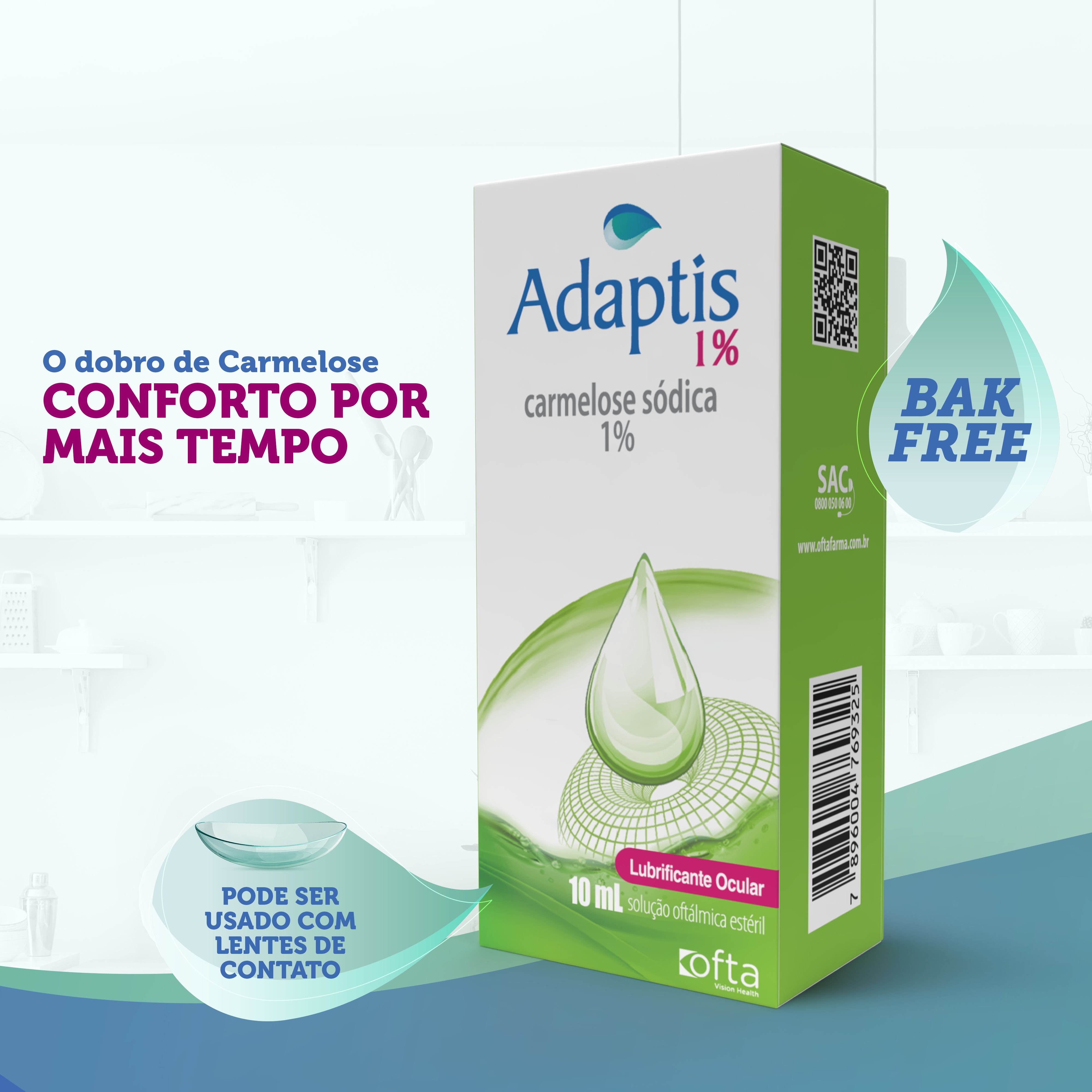 Adaptis 1% Colírio Frasco 10ml - Farma Conde
