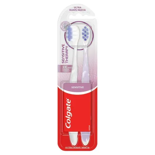 Escova Dental Colgate Sensitive Therapy Ultra Macia 2 Unidades