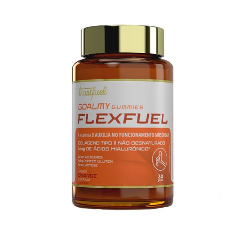 Flexfuel Trustfuel Colágeno Tipo II/5mg Ácido Hialurônico Goalmy Gummies Orange 30 Gomas