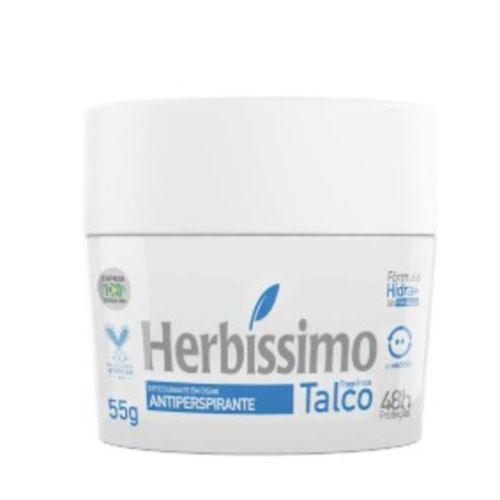 Desodorante Herbíssimo Creme Talco Pote 48h 55g