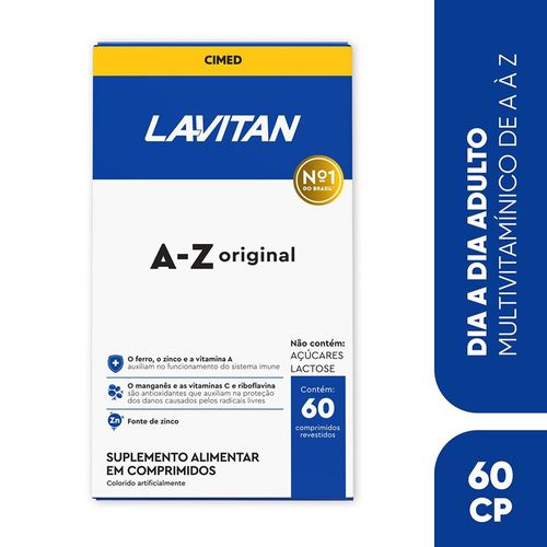 Suplemento Alimentar Lavitan Az Original Com 60 Comprimidos