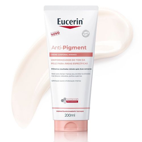 EUCERIN Creme Corporal Antimanchas Intenso 200ml, Anti-Pigment, Clareador Joelho, Coxa e Cotovelo, Thiamidol