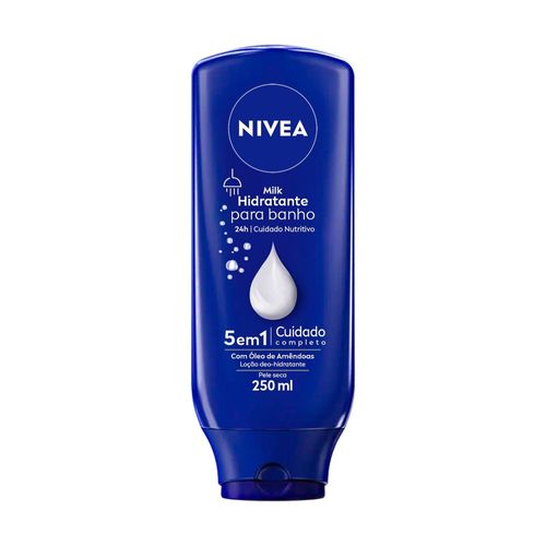 Loção Hidratante Nivea para Banho Milk Frasco 250ml