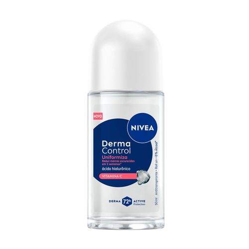 Desodorante Nivea Rollon Feminino Derma Control Uniformiza 50ml