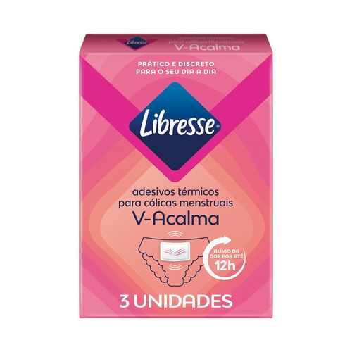 Libresse Adesivo Térmico para Cólica Menstrual  V-Acalma 3 unidades
