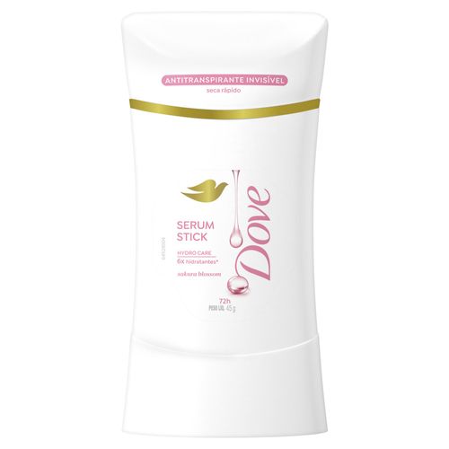Desodorante Dove Stick Sérum Sakura Blossom Antitranspirante 72hrs 45g