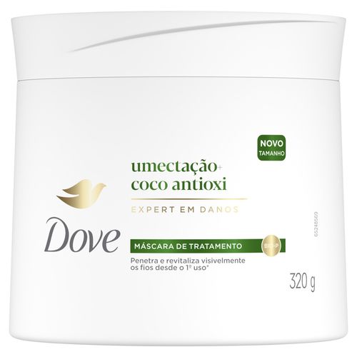 Máscara de Tratamento Dove Umectação + Coco Antioxi Pote 320g
