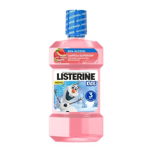 Enxaguatório Bucal Listerine Melancia Suave Kids Zero Álcool 250ml