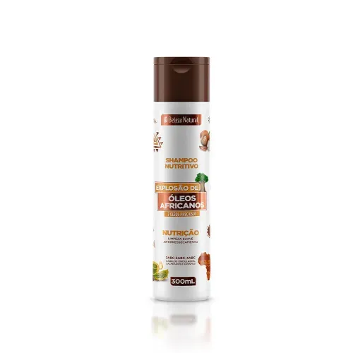 Shampoo Beleza Natural Explosão de Óleos Africanos Frasco 300ml