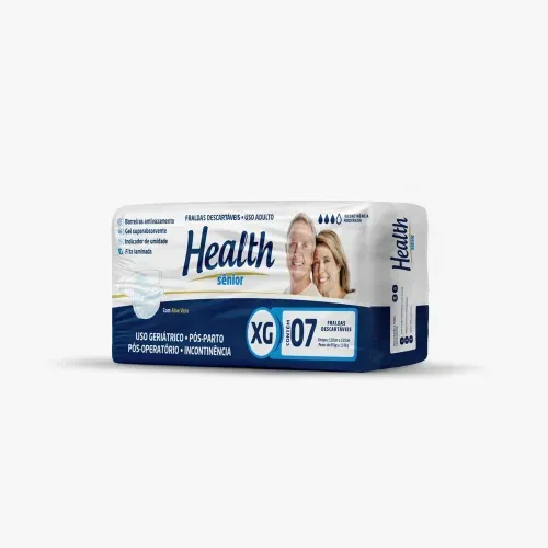 Fralda Geriátrica Health Incontinência Moderada XG 7 Unidades